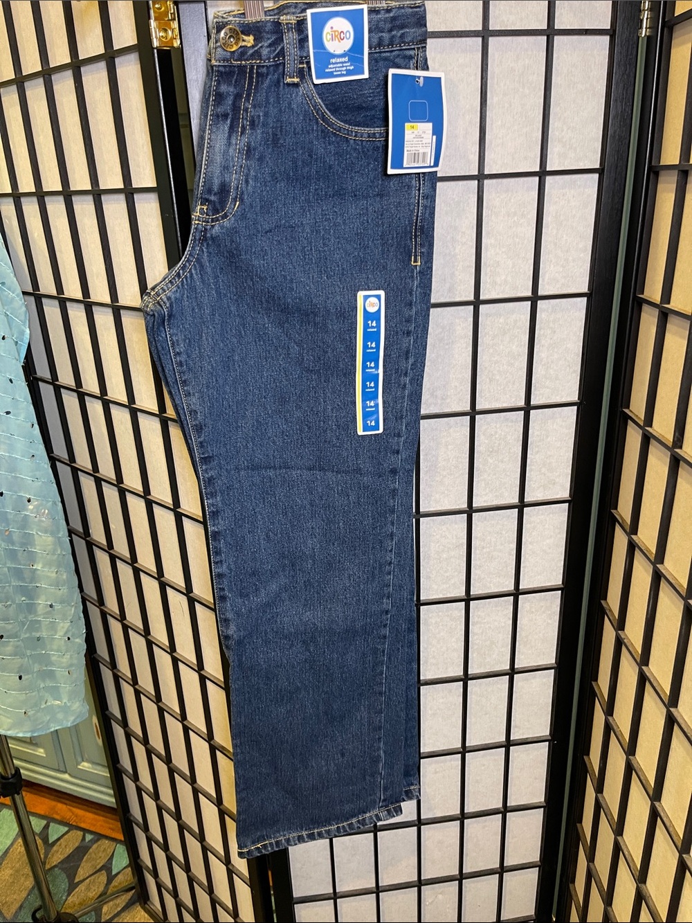 Circo  Dark Indigo Relaxed Fit Wide Leg Jeans